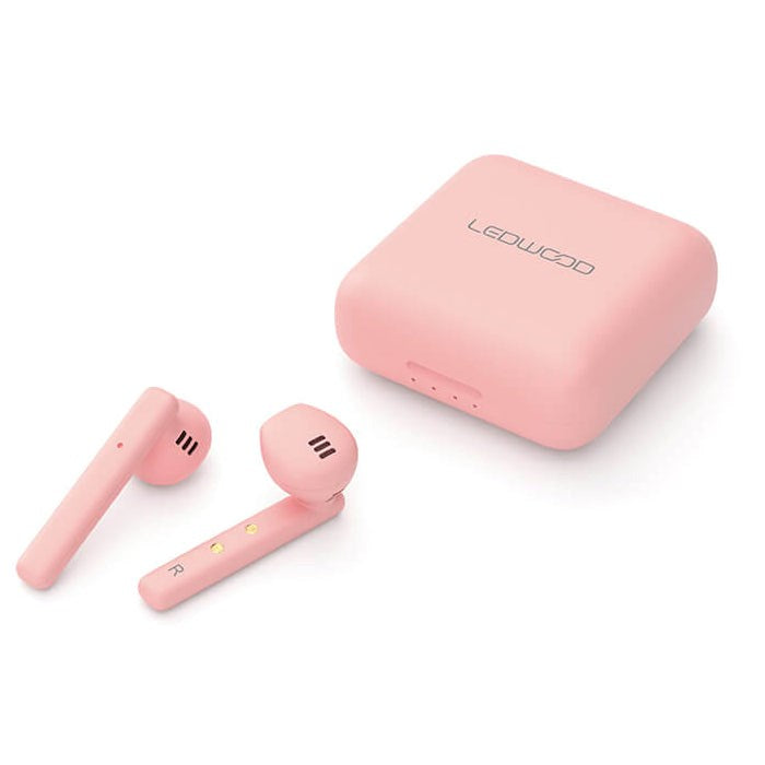 LEDWOOD Hubble True Wireless Headset In-Ear w. Microphone - Pink