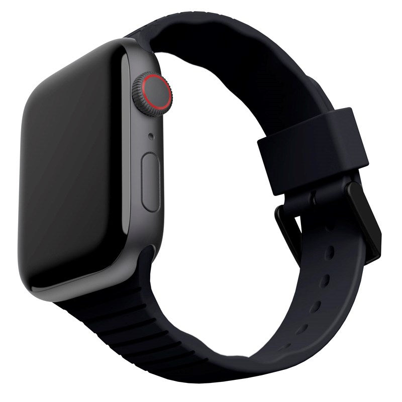 Apple Watch (42/44/SE/45/46/49mm) UAG [U] Aurora Silicone Strap - Black