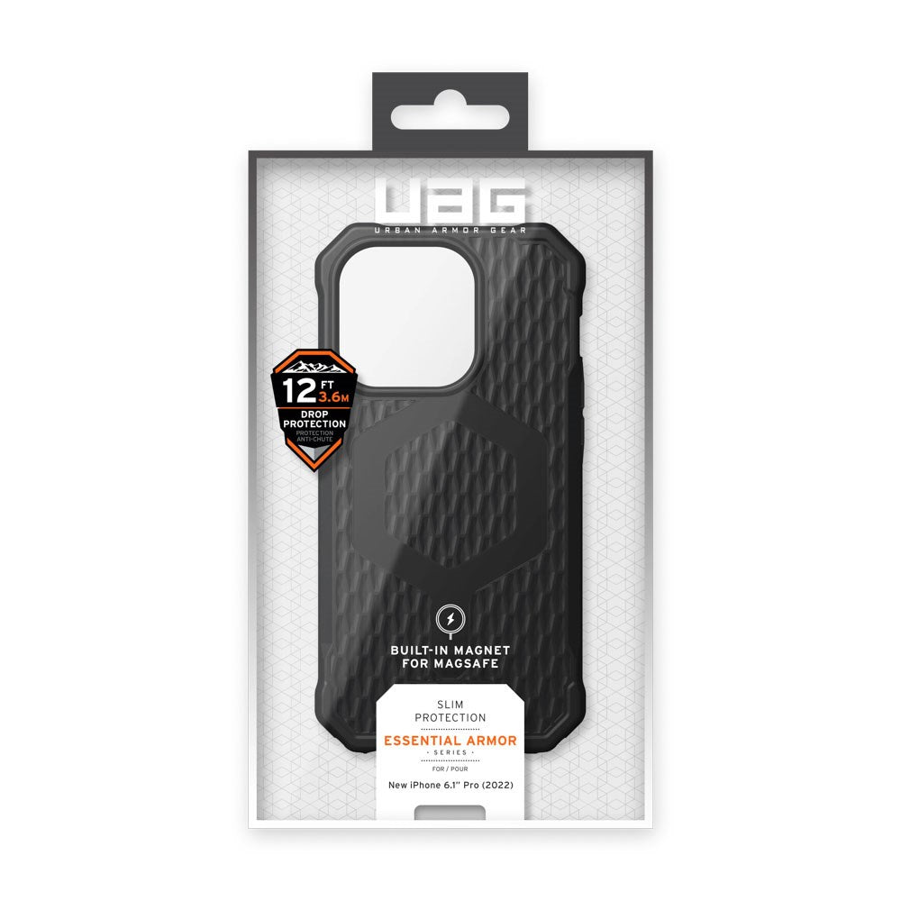 iPhone 14 Pro UAG ESSENTIAL ARMOR Series Case - MagSafe Compatible - Black