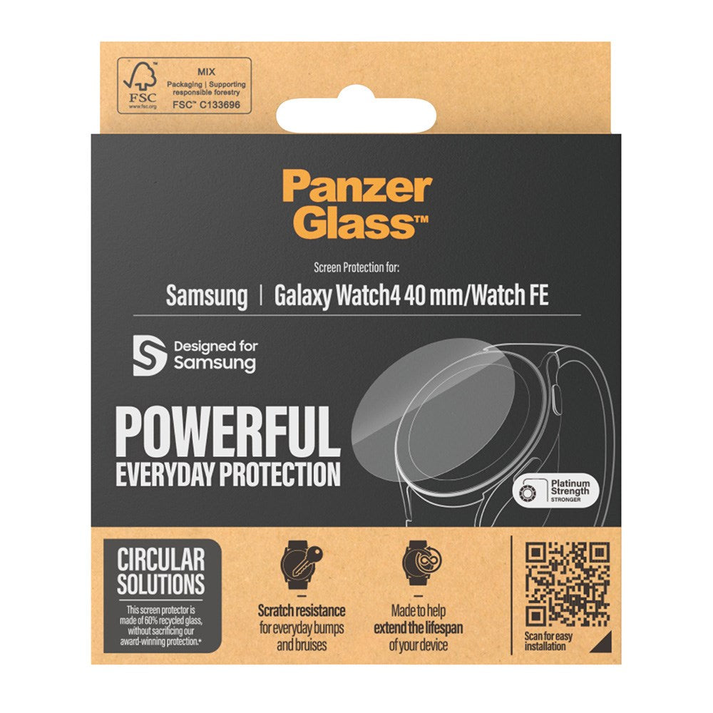 PanzerGlass Samsung Galaxy Watch 4 / FE (40mm) Tempered Glass - Transparent