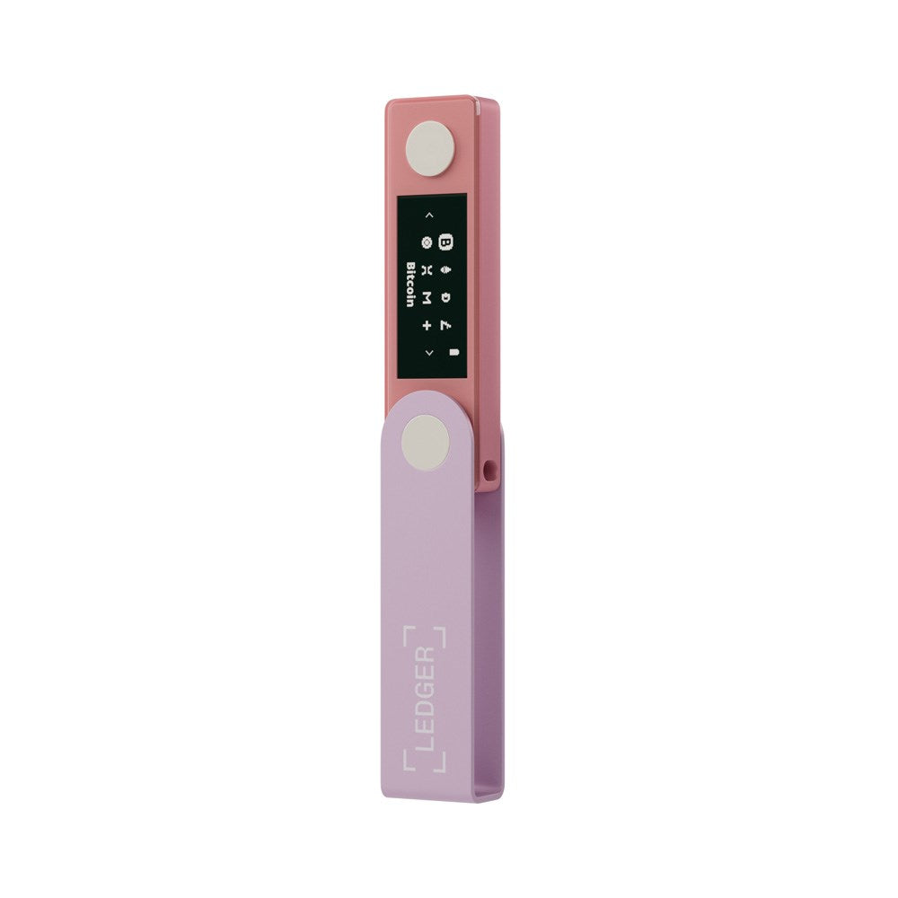 Ledger Nano X Crypto Hardware Wallet - Pastel Pink