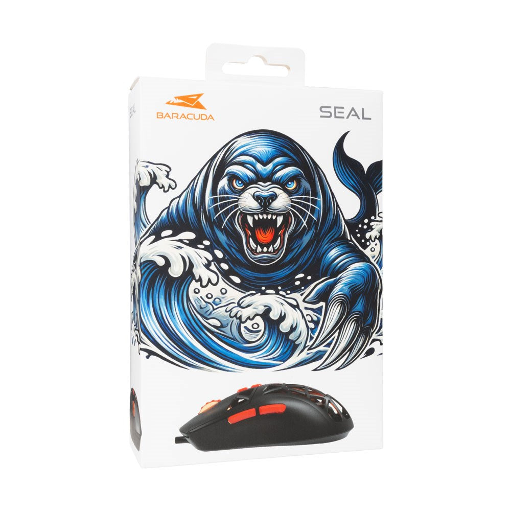 Baracuda SEAL Gaming Mouse - 7D / 12800 DPI - Black