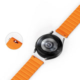 Smartwatch Strap 20mm Dux Ducis LD-Series Magnetic Silicone Strap - Grey / Orange