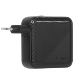Targus 100W GaN PD Wall Charger with 2 x USB-C, 2 x USB-A and Travel Adapters - Black