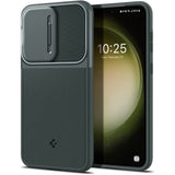 Samsung Galaxy S23 Spigen Optik Armor Case - Dark Green