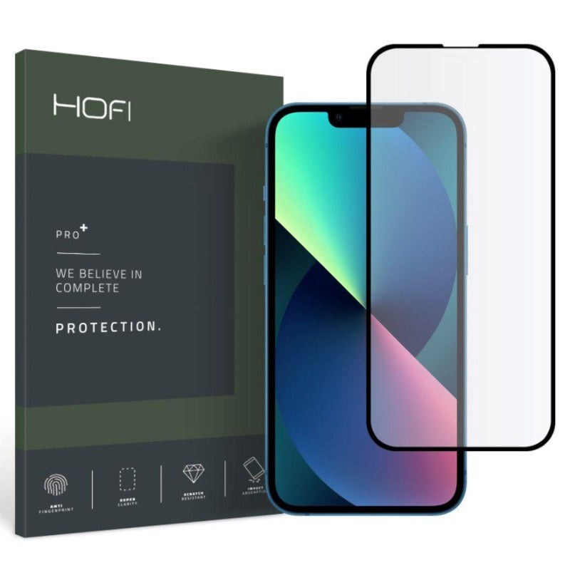 iPhone 13 Mini Hofi Premium Pro+ Screen Protector - Case Friendly - Black Edge