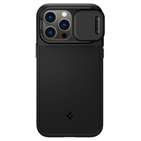 iPhone 14 Pro Spigen Optik Armor Case - MagSafe Compatible - Black