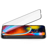 iPhone 13 / 13 Pro Spigen Glas.tr Tempered Glass - Case-friendly - Screen Protection - Transparent / Black