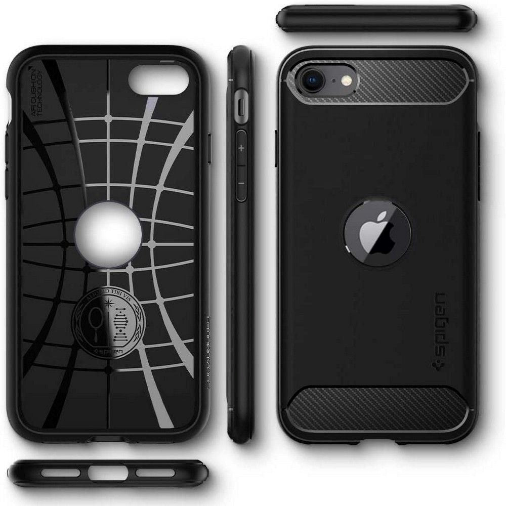 iPhone SE (2022/2020)/8/7 Spigen Rugged Armor Case - Black