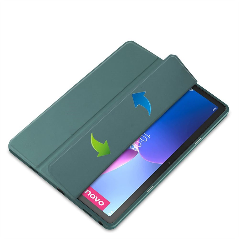 Lenovo Tab M10 Plus (3. Gen) 10.6" (TB-125F/128F) Tech-Protect SC Hybrid Tri-fold Case - Green