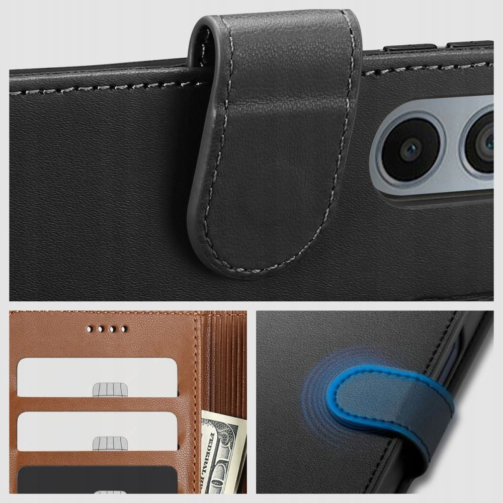 Samsung Galaxy S24+ (Plus) Tech-Protect Flip Case with Wallet - Black