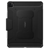 iPad Pro 12.9" (2022 / 2021 / 2020) / (2018) Spigen Rugged Armor Pro Case w. Apple Pencil Holder - Black