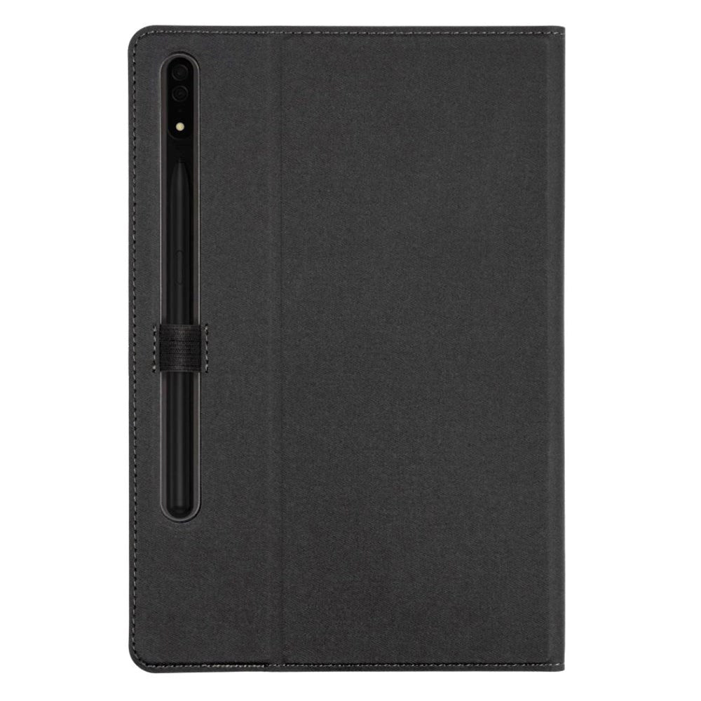 Samsung Galaxy Tab S8 / S7 - Gecko Easy-Click Leather Flip Case - Black