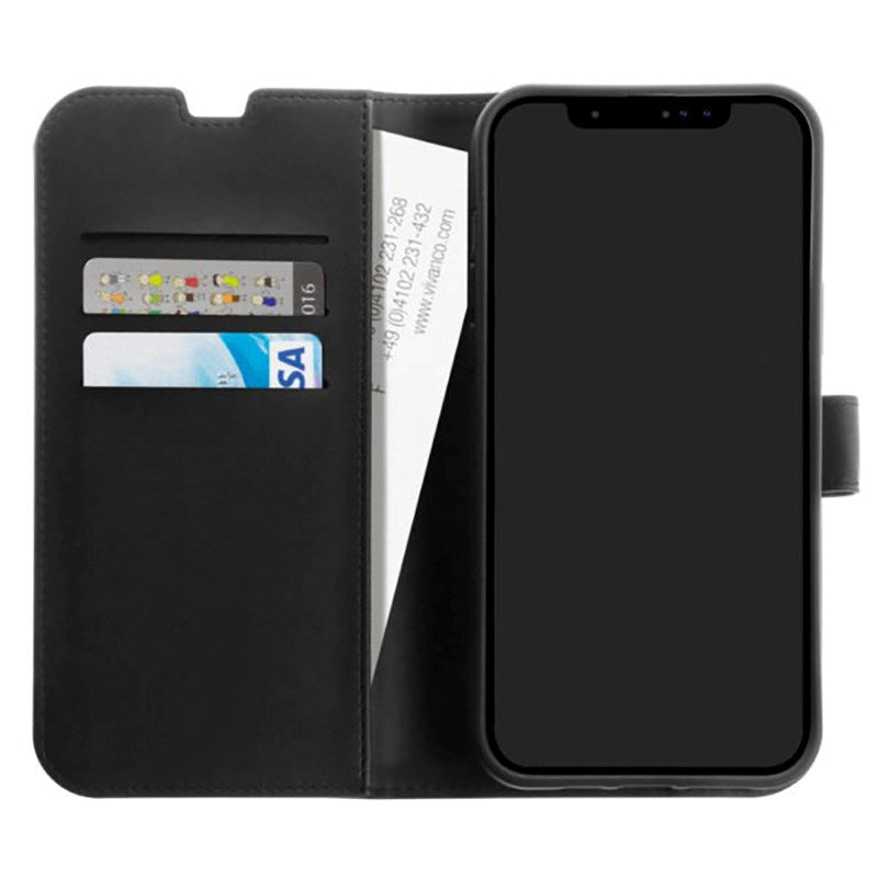 iPhone 14 Pro Max Vivanco Classic Wallet Vegan Leather Case with Wallet - Black