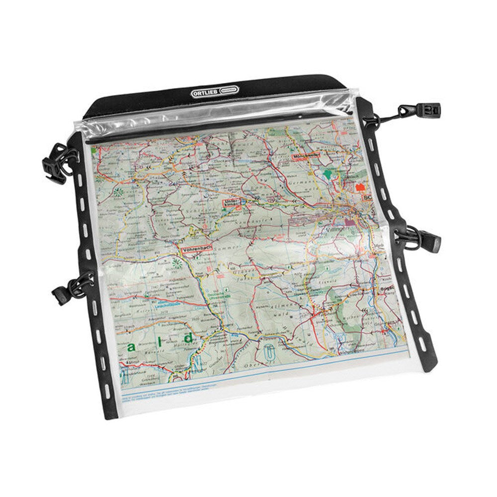 ORTLIEB Map-Case for Ultimate Bicycle Bag (28x27cm) - Black / Transparent