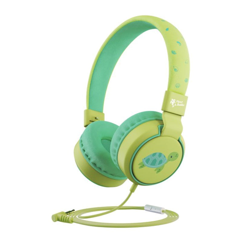 Planet Buddies On-Ear Children's Headset with. Jack plug - Green / Turtle