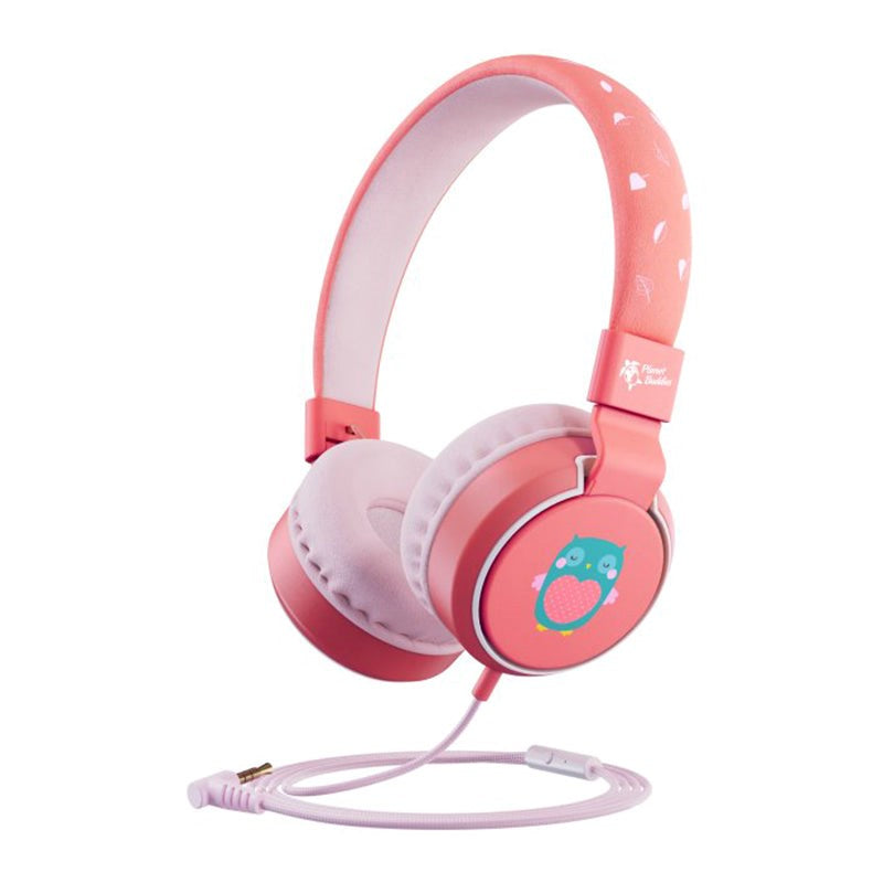 Planet Buddies On-Ear Children's Headset with. Jack plug - Pink / Owl