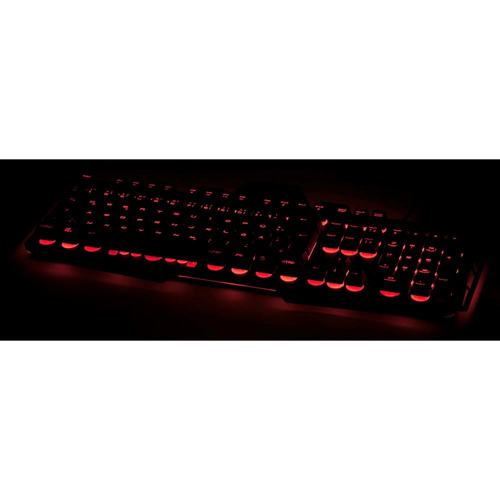 uRage Cyberboard Gaming Keyboard w. RGB Lighting - Black