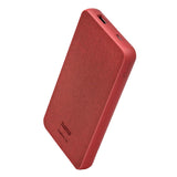 HAMA 15W PowerBank - 1 x USB-C / 1 x USB-A - 10,000 mAh - Chili Red