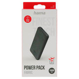 HAMA 15W PowerBank - 1 x USB-C / 1 x USB-A - 10,000 mAh - Grey