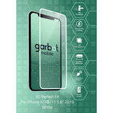 iPhone 11 Pro / Xs / X Garbot 3D Perfect Fit Screen Protection - Case Friendly - Transparent / White Edge