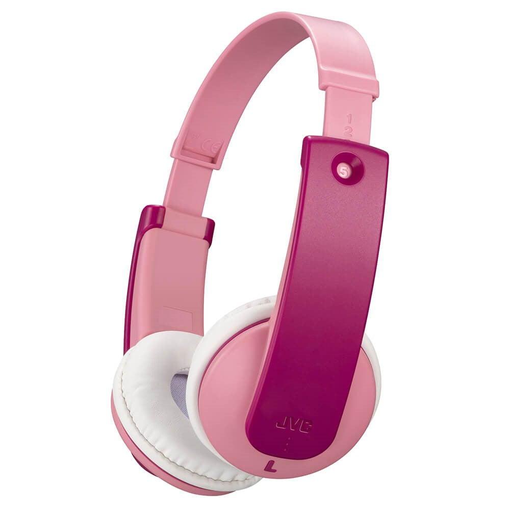 JVC Tinyphones HA-KD10W Wireless Kids Headset Max. 85dB w. Stickers - Pink