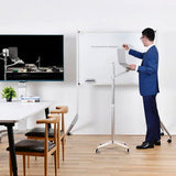 4smarts ErgoFix H17 Universal Stander w. Wheels for Smartphone / Tablet & Laptop - Silver