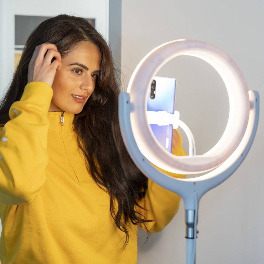 4smarts LoomiPod Desk Lamp w. LED Selfie Ring Light