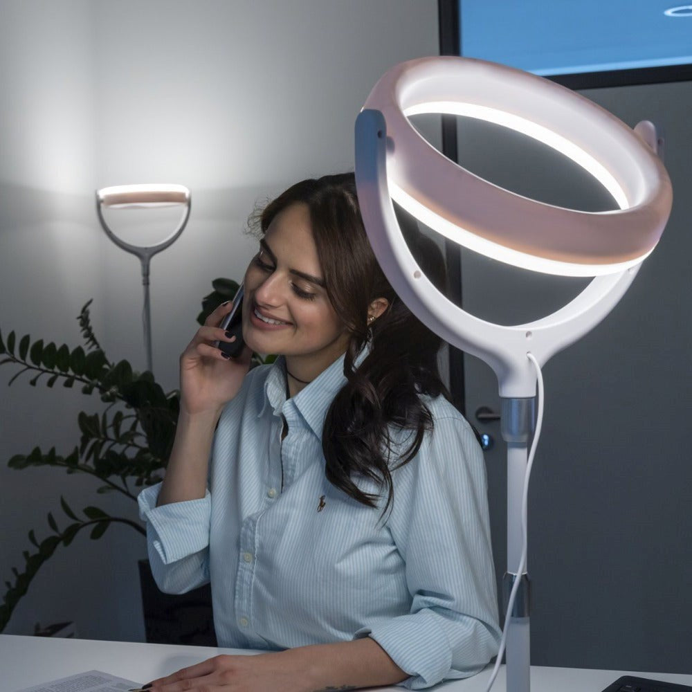 4smarts LoomiPod Desk Lamp w. LED Selfie Ring Light