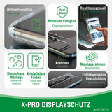 iPhone 13 Pro Max 4smarts Second Glass X-Pro Clear Screen Protector w. Mounting Frame - Case Friendly - Transparent