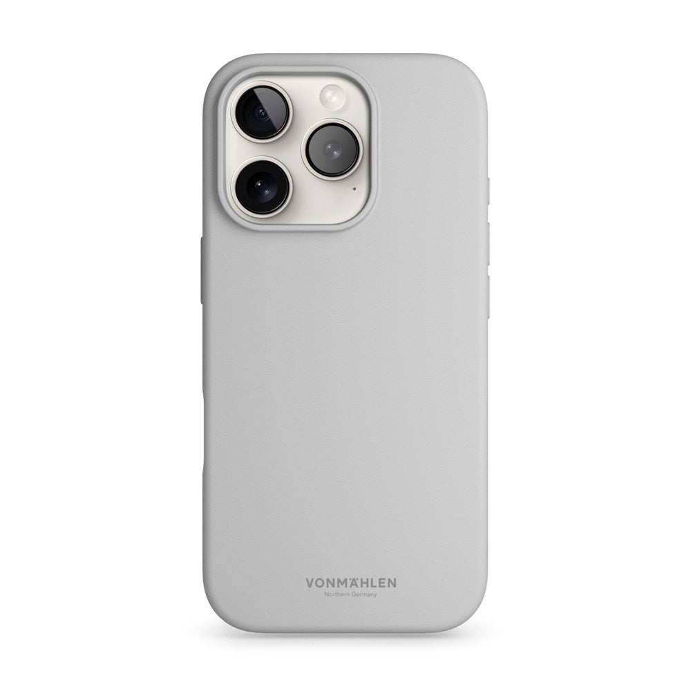 Vonmählen iPhone 16 Pro Max Eco Silicone Case - MagSafe Compatible - Light Gray