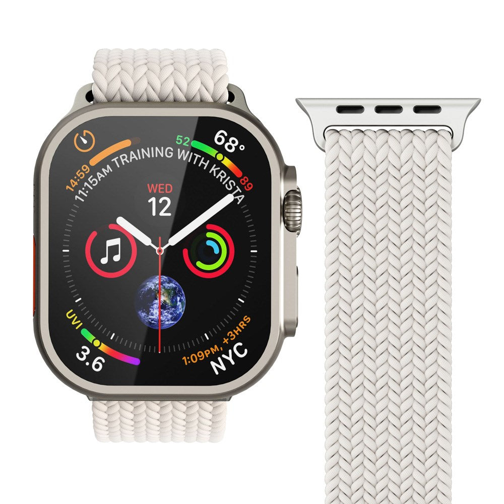 Vonmählen Apple Watch (38/40/SE/41/42mm) Woven Loop Nylon Watch Strap - Cream