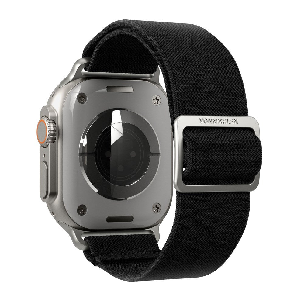 Vonmählen Apple Watch (38/40/SE/41/42mm) Classic Nylon Loop Watch Strap - Black