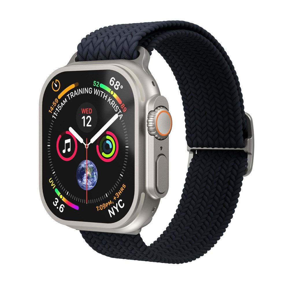 Vonmählen Apple Watch (42/44/45/SE/46/49mm) Woven Loop Nylon Watch Strap - Navy