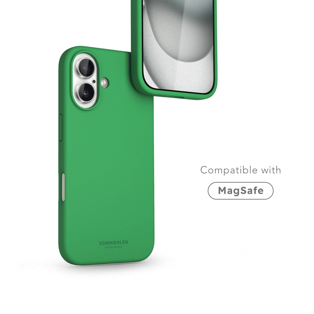 Vonmählen iPhone 16 Eco Silicone Case - MagSafe Compatible - Green Haven