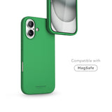 Vonmählen iPhone 16 Eco Silicone Case - MagSafe Compatible - Green Haven