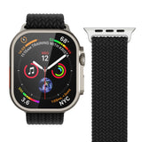 Vonmählen Apple Watch (42/44/45/SE/46/49mm) Woven Loop Nylon Watch Strap - Black