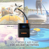 4smarts PitStop+ 8800mAh Powerbank with Compressor & Flashlight - Black