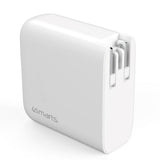 65W PD 4smarts Charger GaN Flex - Wall Charger with 1 x USB-A & 2 x USB-C - White