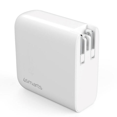 65W PD 4smarts Charger GaN Flex - Wall Charger with 1 x USB-A & 2 x USB-C - White