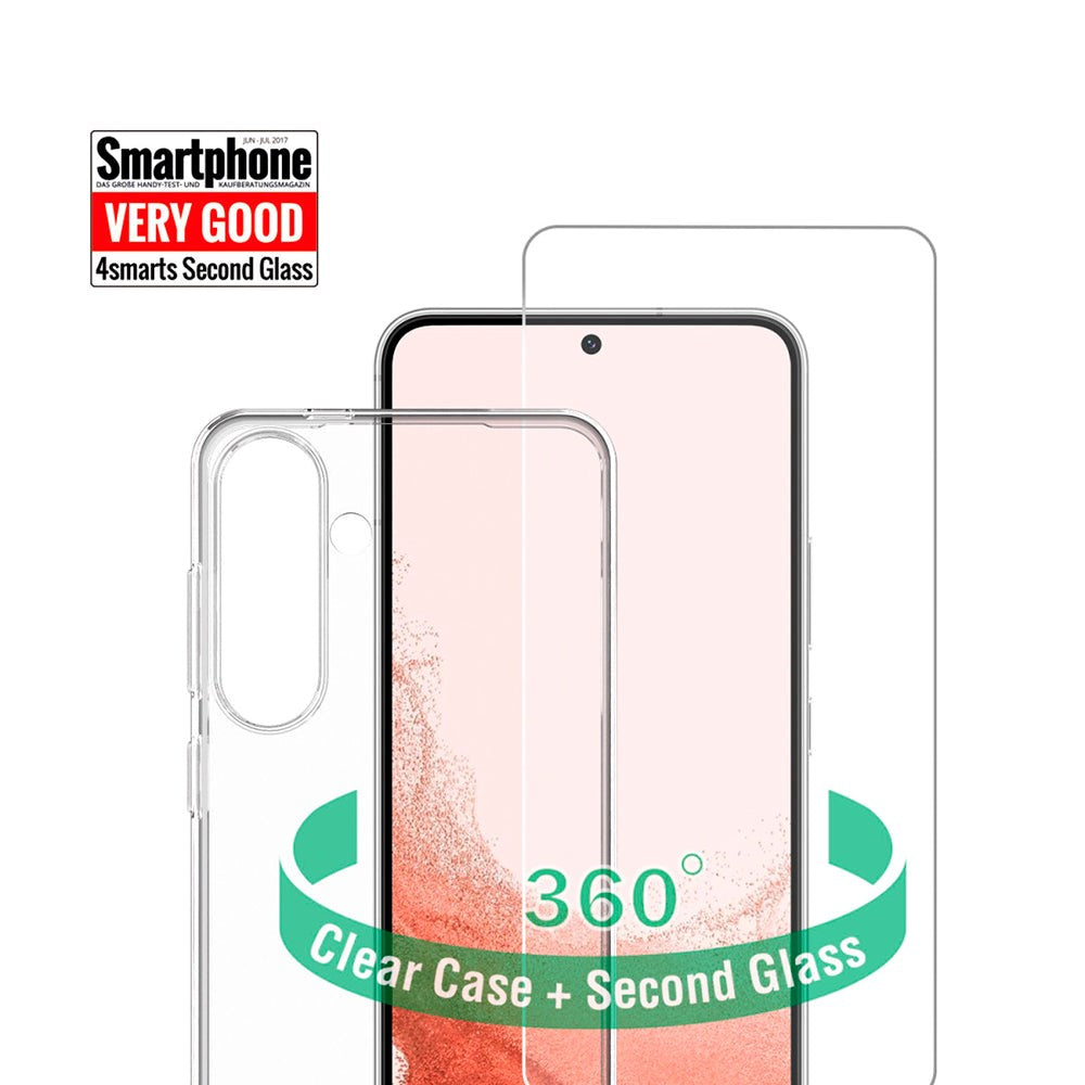 Samsung Galaxy S24+ (Plus) 4smarts Second Glass X-Pro 360° Protection Set (Case + Screen Protector)