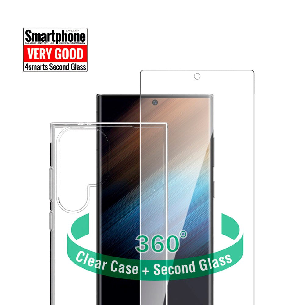 Samsung Galaxy S24 Ultra 4smarts Second Glass X-Pro 360° Protection Set (Case + Screen Protector)