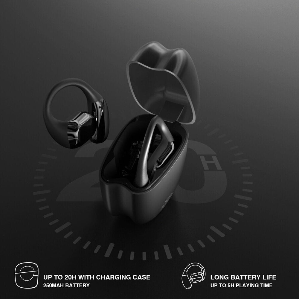 4smarts True Wireless SkyBuds Sport Headphones - Open-Ear - Black