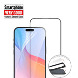 iPhone 16 4smarts Second Glass Screen Protector w. Mounting Frame - Case Friendly - Transparent