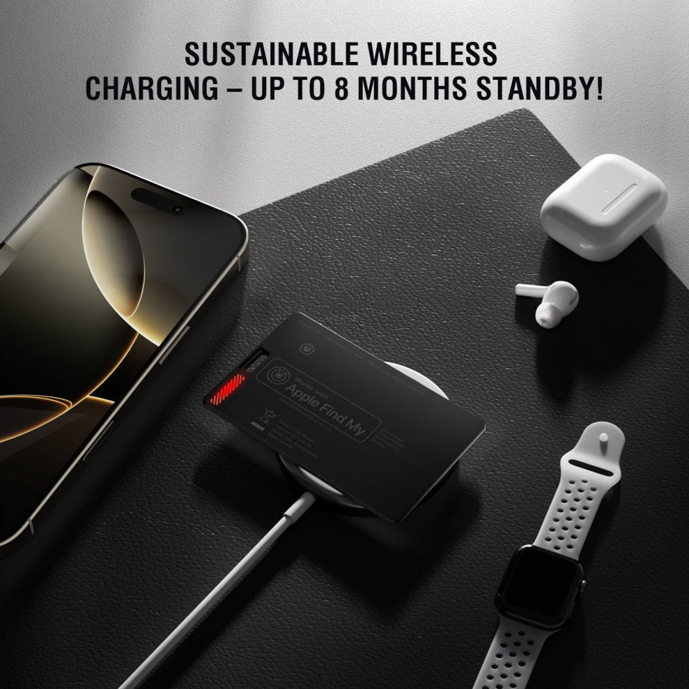 4Smarts Location Finder SkyTag Card - Wireless Charging - Black
