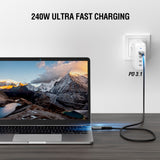 4smarts DigitCord Enterprise USB-C Cable 240W - 1.5m - Black