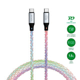 4smarts RGBCord USB-C Cable 60W - 1.5m - Multicolored
