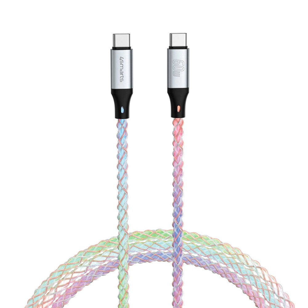 4smarts RGBCord USB-C Cable 60W - 1.5m - Multicolored