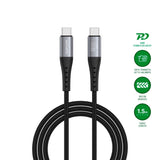 4smarts PrimeCord USB-C to USB-C Cable 60W - 1.5 m - Black
