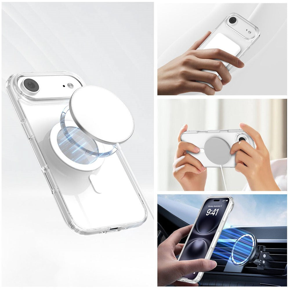 iPhone Air 4Smarts 360° Protection Set with Case & Screen Protection Glass - MagSafe Compatible - Transparent